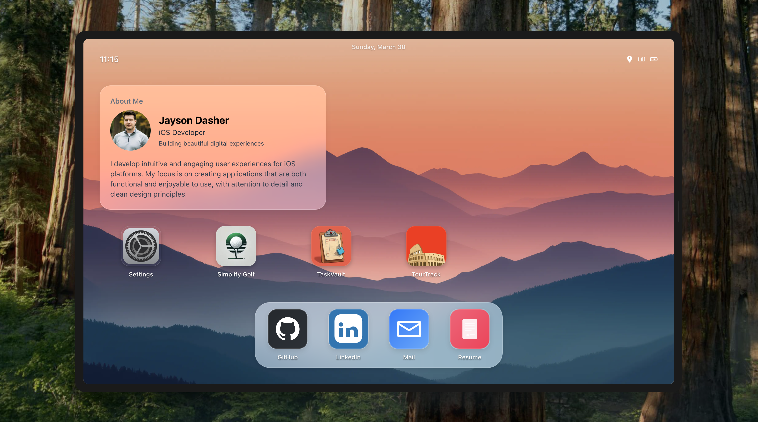 iOS Concept Site screenshot